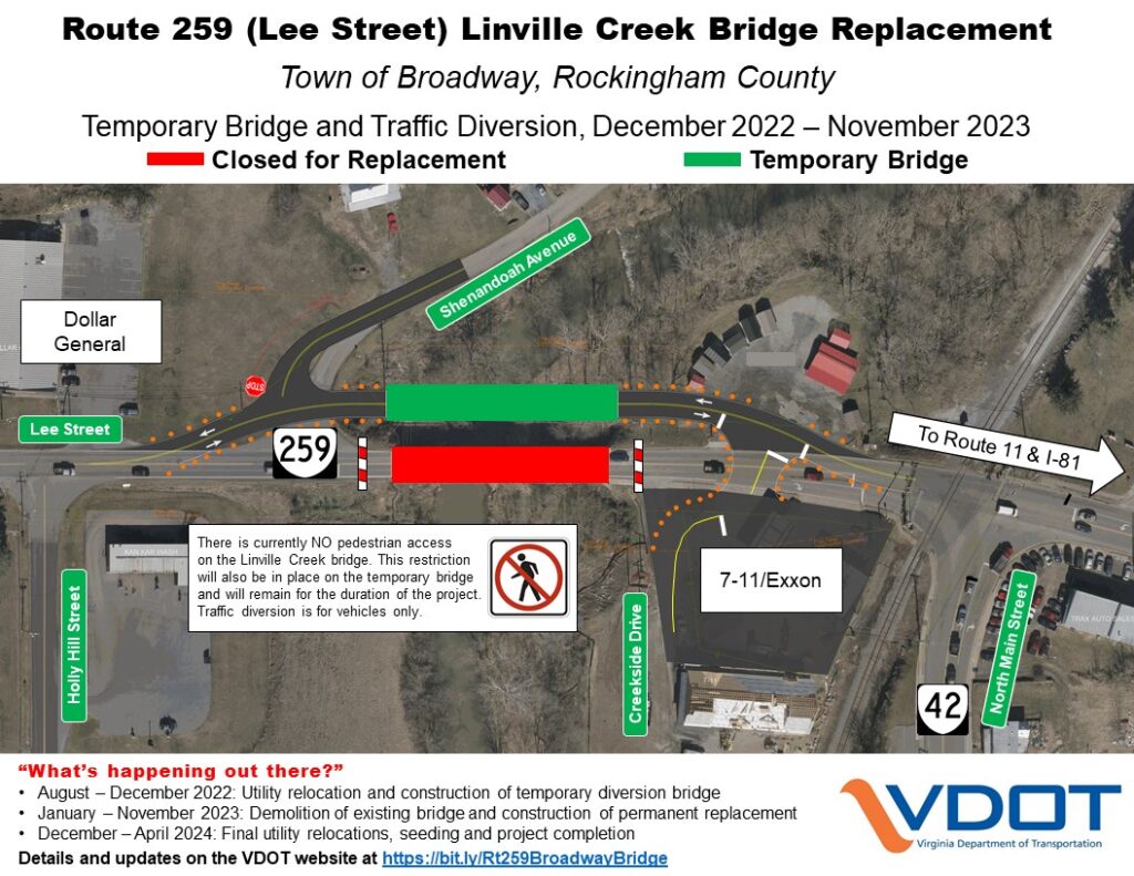 Route 259 Bridge Replacement Project - Town of Broadway Virginia